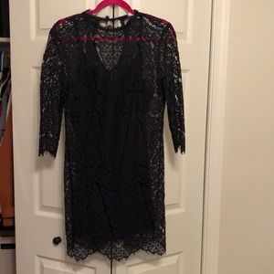 Navy blue lace dress